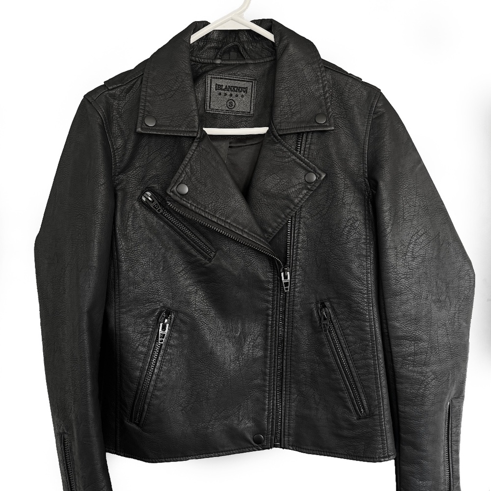 Anthropologie Faux Leather Moto Jacket